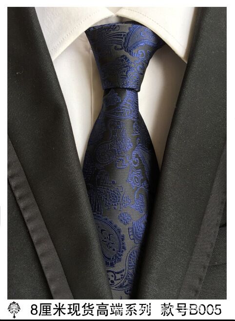 100% silk plaid ties for men shirt wedding cravate pour homme jacquard woven necktie Party gravata Business Formal tie: 005