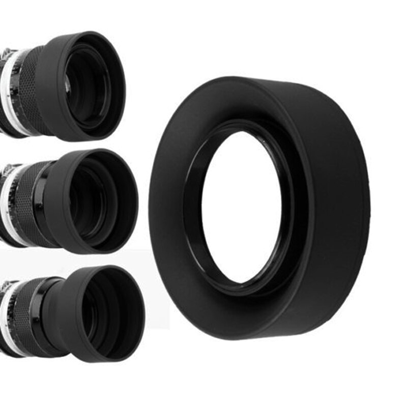 55-82mm 3-Bühne Gummi Objektiv Haube Für Sony a900 a850 a700 a550 a500 a99 a77 a65 a57 a55 a35 a33 mit DT 18-55mm/55-200mm