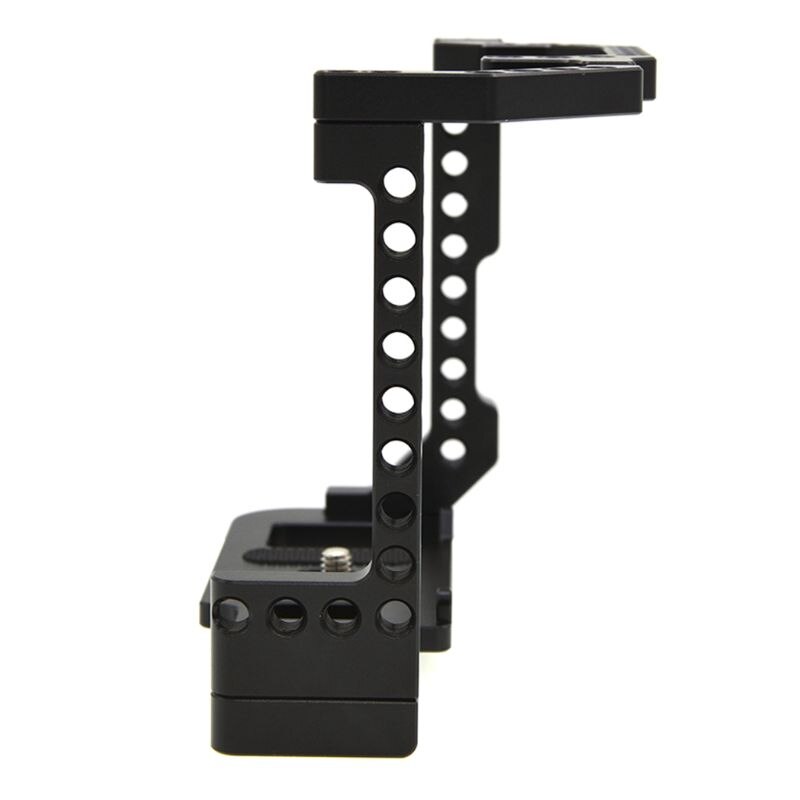 Cold Shoe Arri Positioning Hole 1/4 Screw Compatible with For Canon- EOS 90D 80D 70D Aluminum Alloy Camera Cage with