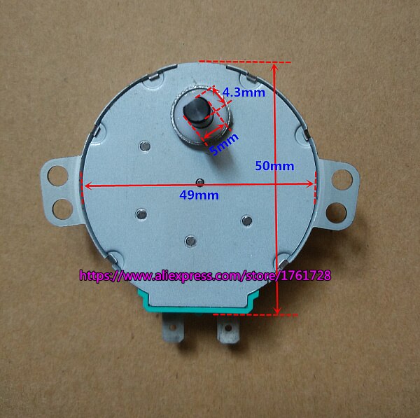 Diameter 50mm claw-pole motor AC 100V 3W permanent magnet synchronous motor CW 4.2 ~ 5RPM