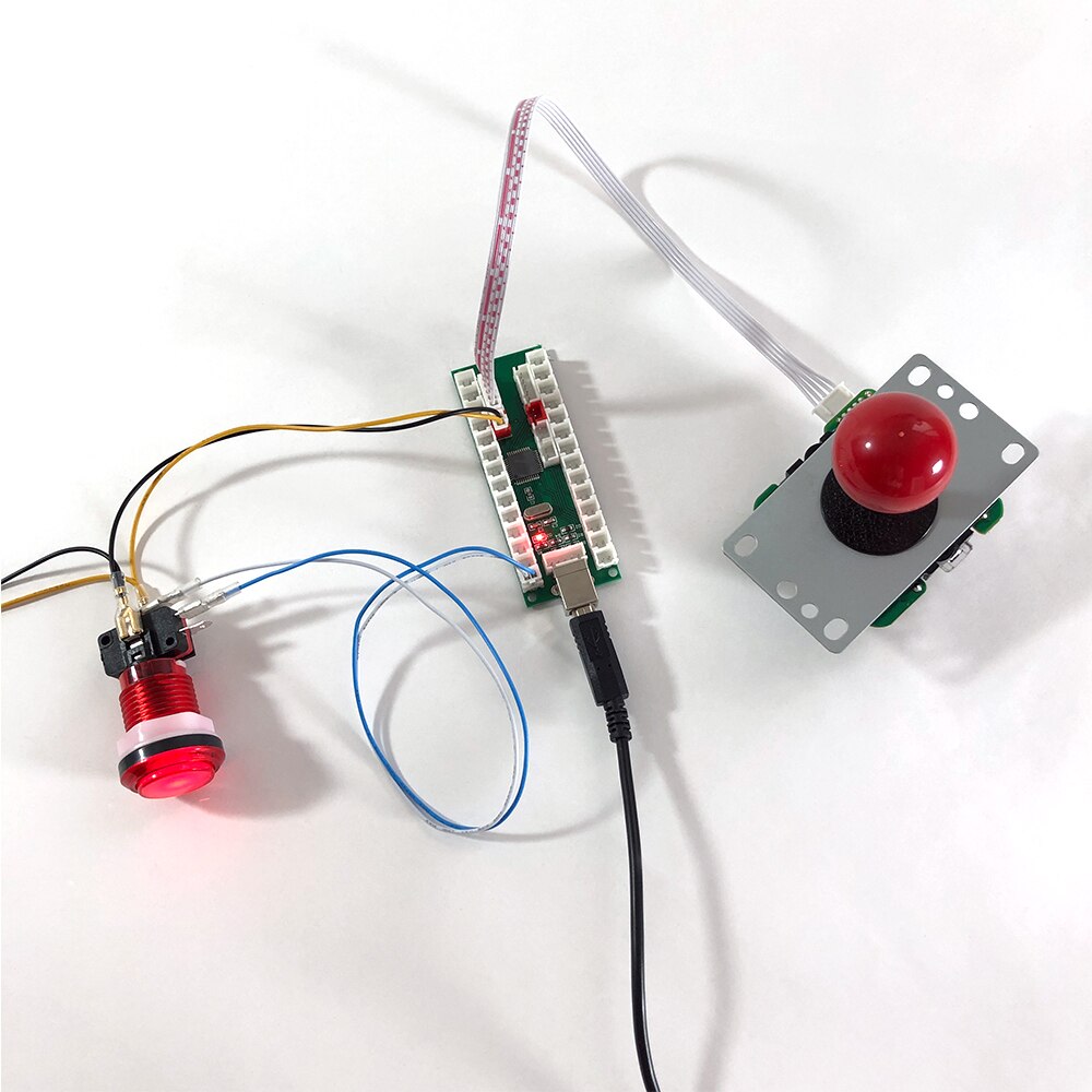 kit arcade 2 player bartop arcade kit mame game console usb zero delay encoder to PC/Rasberry PI for arcade machine cabinet