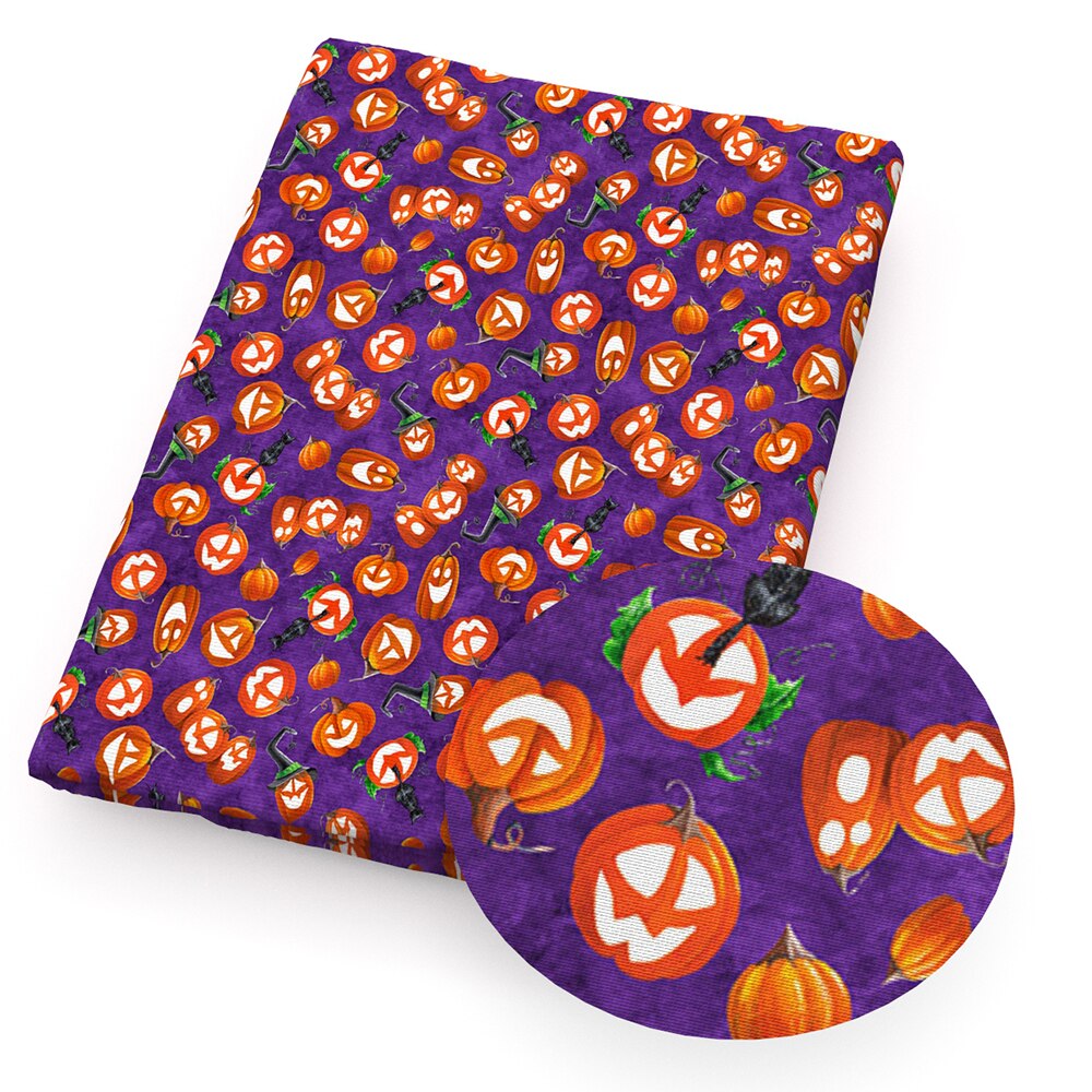 50*140cm halloween-tematryck polyester bomullstyg för tissue barn hemtextil för sömnad docka brudklänning  ,1 yc 11374: 1107292001