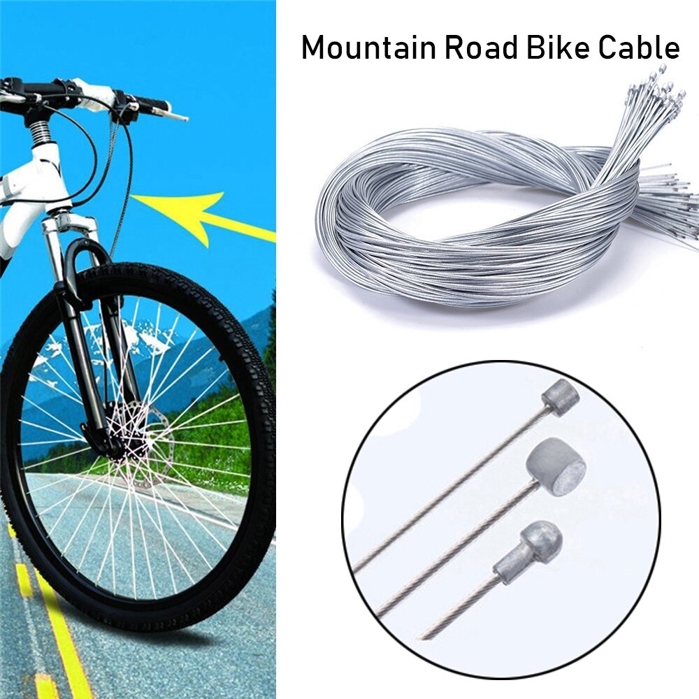 Rustfrit stål/beklædning zink fast gearskifter gearskifter/bremseledningskabel kerne indvendig wire mtb landevejscykeltilbehør