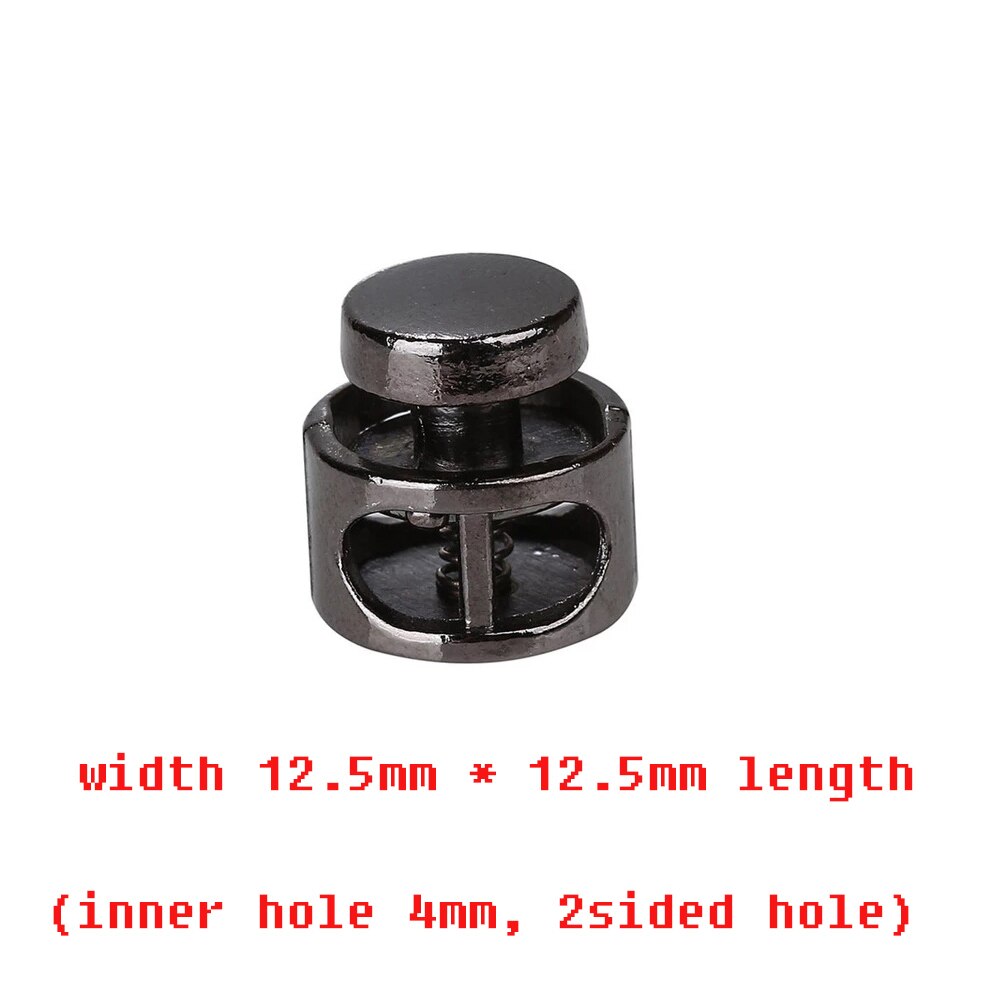 10pcs Pack Cord Lock Toggle Stopper lock Bean Silver /Gun/Gold Tone Toggle Clip NK149: B   NK234