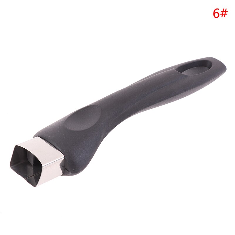 Cabo de panela ergonômico para uso doméstico, longo, anti escaldante, universal, acessórios de cozinha, substituição, removível, baquelite: F