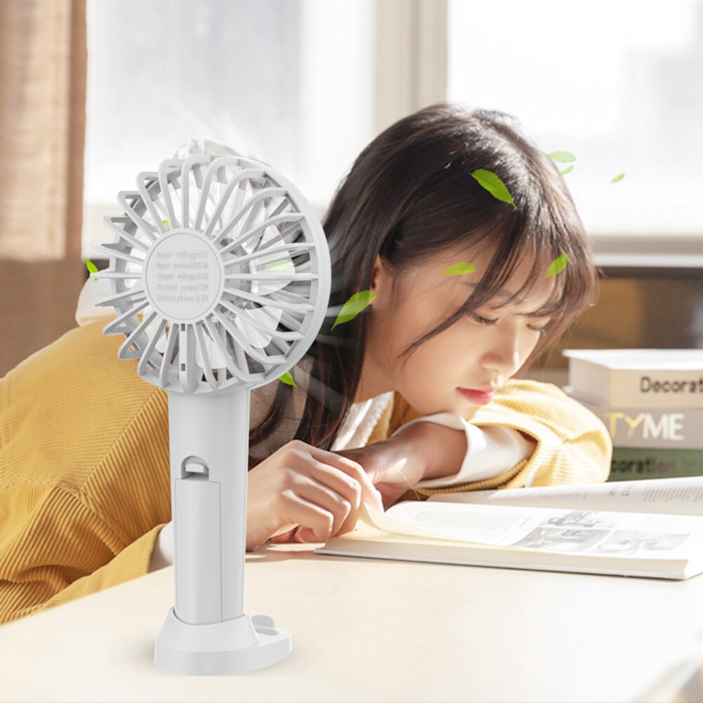 Mini Draagbare Handheld Fan Usb Oplaadbare 3 Speed Fan Thuis Desktop Luchtkoeler Zomer Outdoor Reizen Radiator Elektrische Ventilator