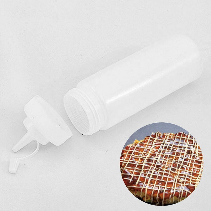 240-1000ml Plastic Squeeze Sauce Bottle Easy Squeeze Condiment Dispenser Restaurant Sauce Ketchup Salad Bottle Kitchen Supplies