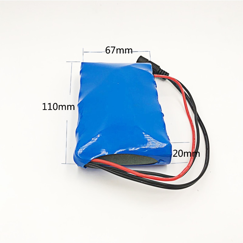 6S1P 18650 Battery Pack DC 24V 25.2V 2000mah 24V Rechargeable Battery for Small Motor Motors/LED Strip Protection