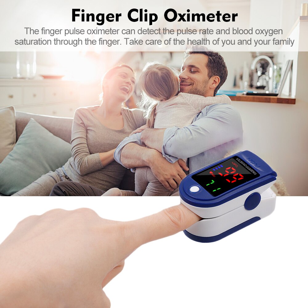 Digitale Pulsoximeter Led Display Bloed Zuurstof Sensor Verzadiging Gezondheidszorg Hartslag SpO2 Monitor Vinger Oximeter
