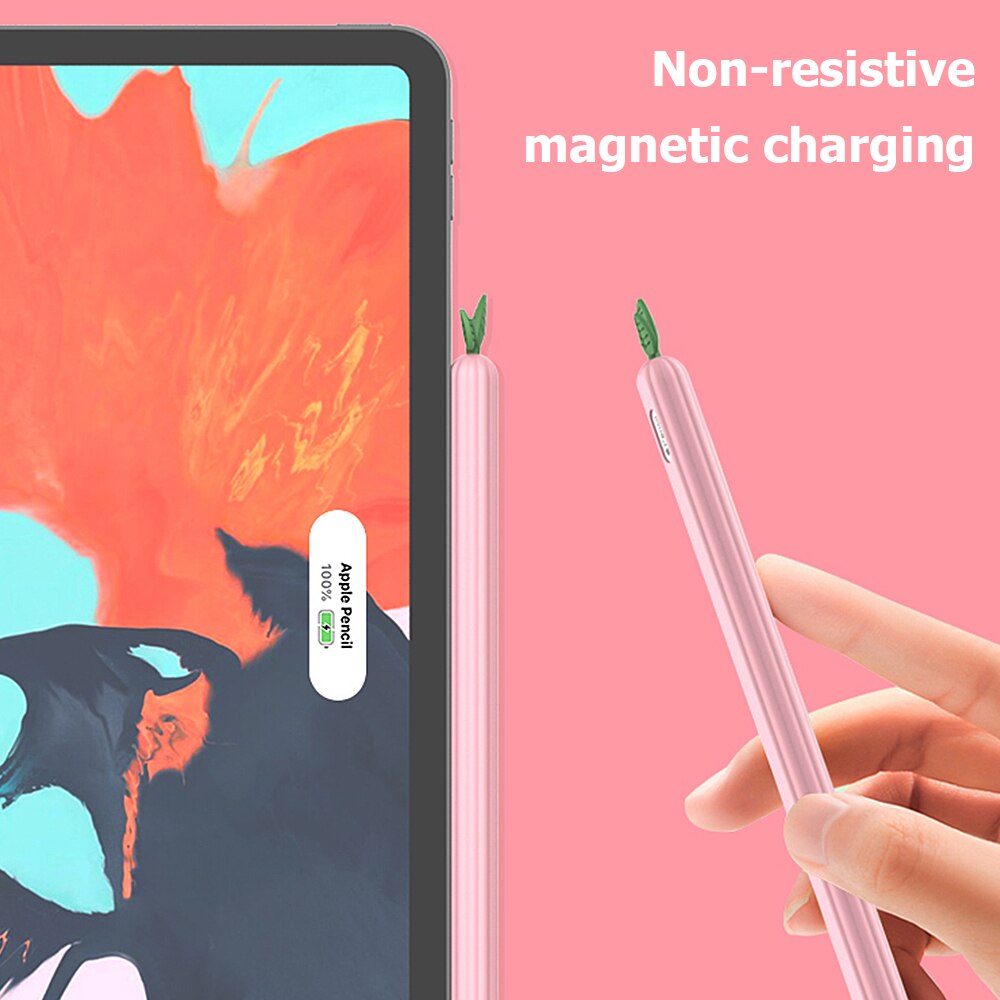 Weiche Silikon Fall Für Apple Bleistift 1 2 Fall Kompatibel Für IPad Tablet Touch Pen Stylus Schutzhülle Abdeckung Anti-verloren