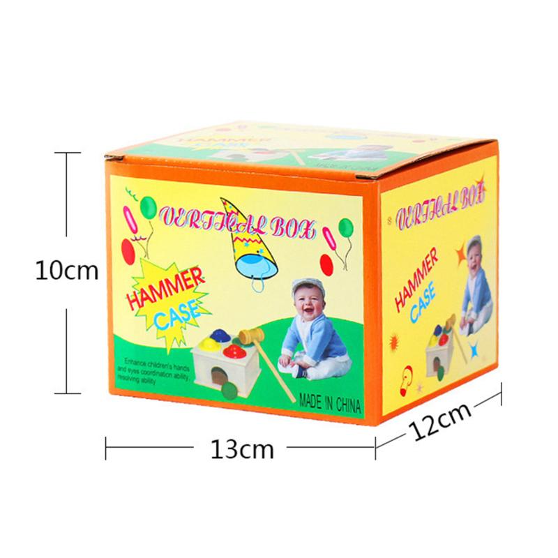 Marteau boîte Percussion battre la petite enfance infantile Tong Puzzle bébé exercice capacité à connaître la couleur du débat jouets fournitures