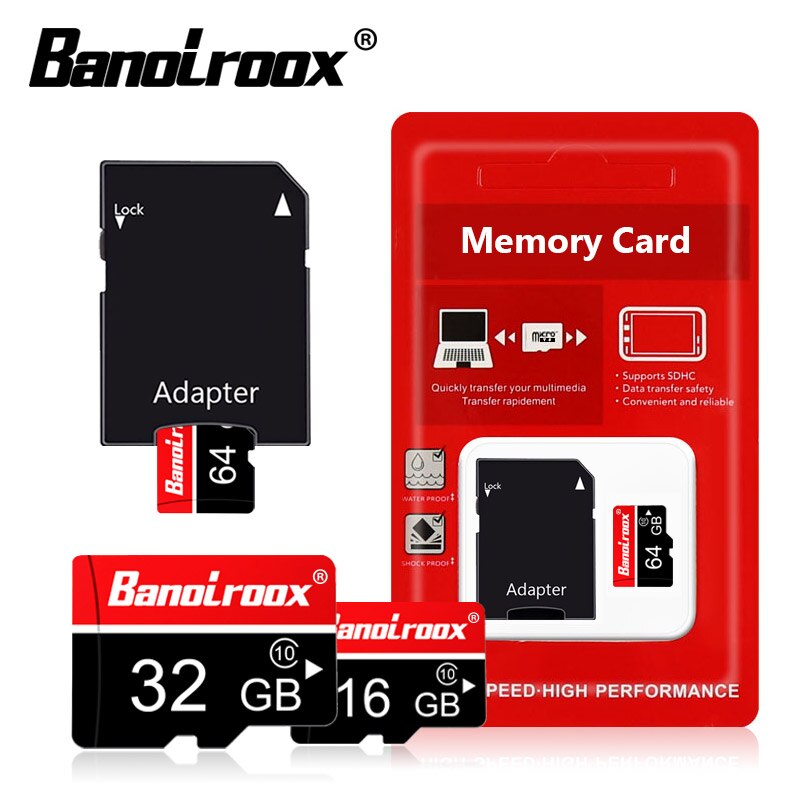 Banolroox-tarjeta de memoria Micro SD para móvil, 8GB/16GB/32GB/64GB/128GB, Clase 10, tarjeta Micro SD para teléfono inteligente Samsung, tarjetas flash tf