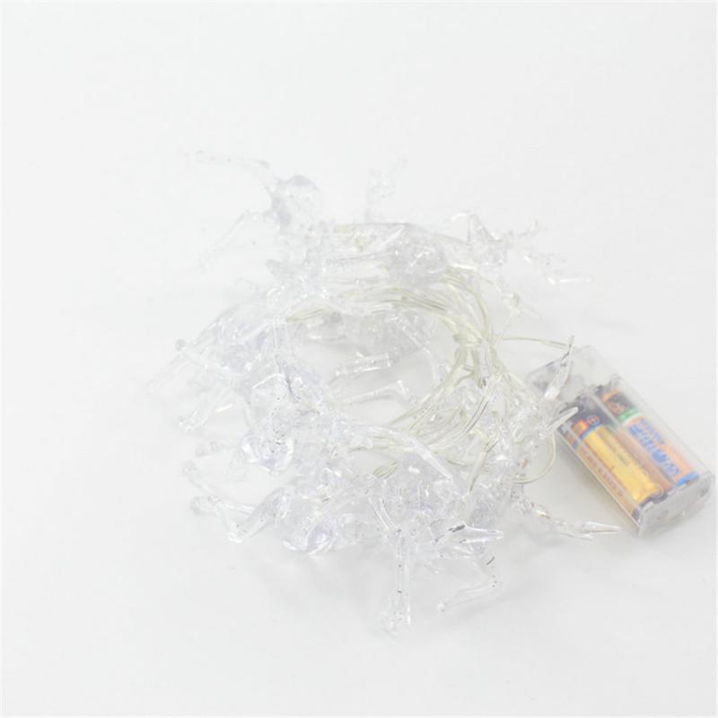 1pcs 10 LED sika deer string Christmas day elk-shaped deer decoration lantern Light strip For Christmas Party Supplies