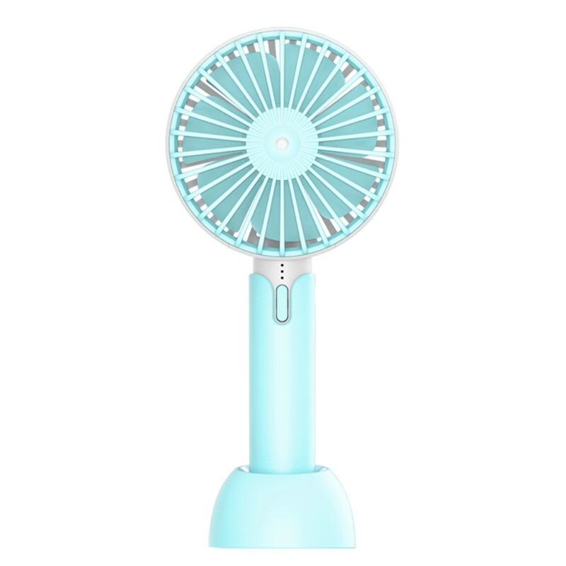 Summer Mini Cooler Handheld USB Portable Fan USB Rechargeable Fan Travel Outdoor Home Office Quiet Desk Fans: 1-C