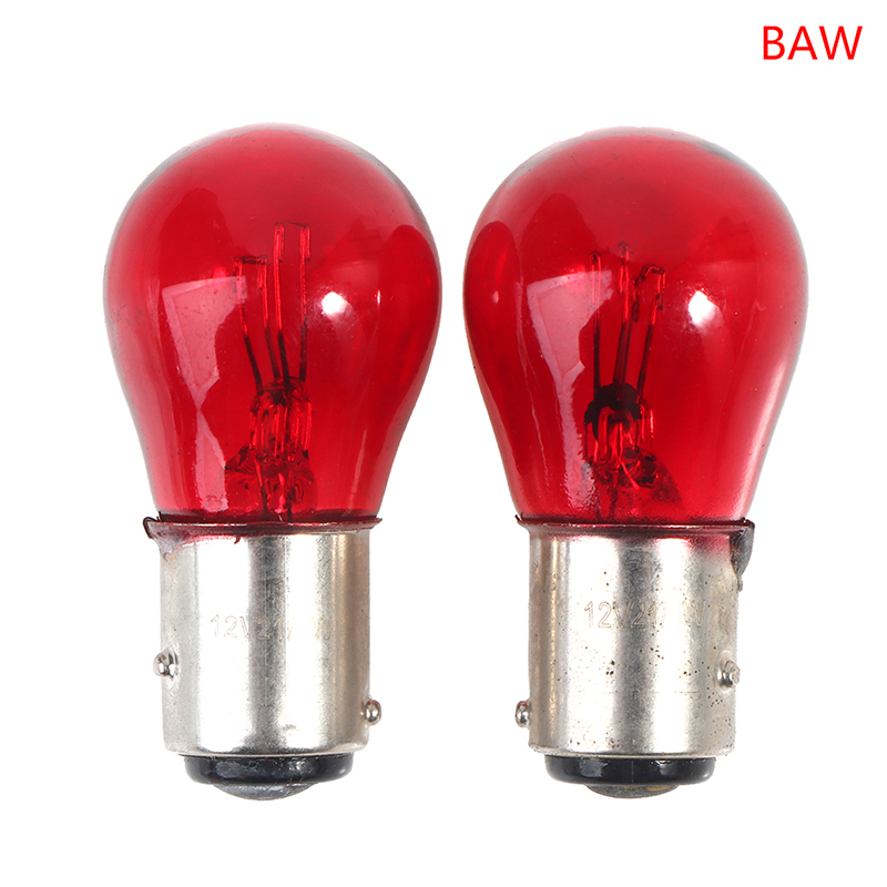 2 uds BAW15D luz trasera de freno roja bombilla de coche 12V luces de advertencia de señales de giro: Azul oscuro