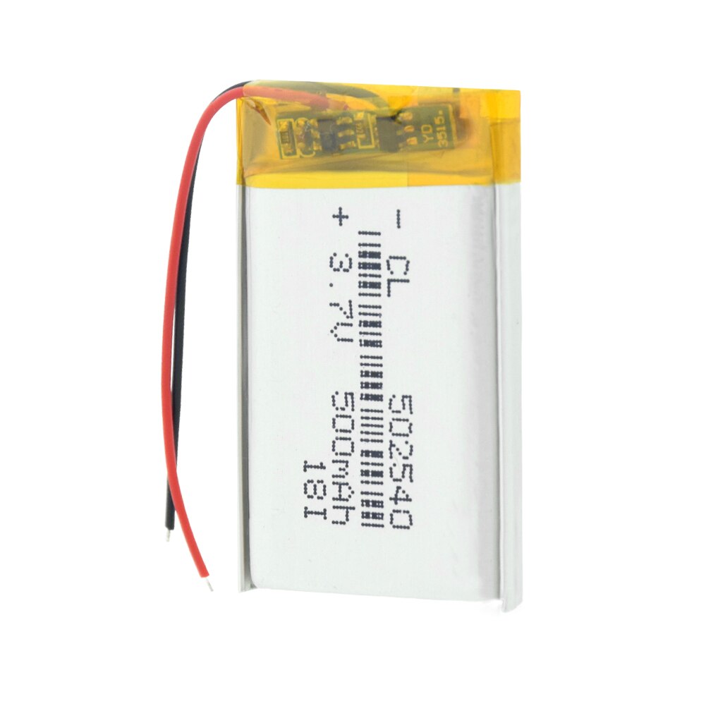 Batería de litio para MP3, MP4, MP5, GPS, PSP, Auriculares Bluetooth medios, batería recargable de litio, 502540, 500 mah, 3,7 V