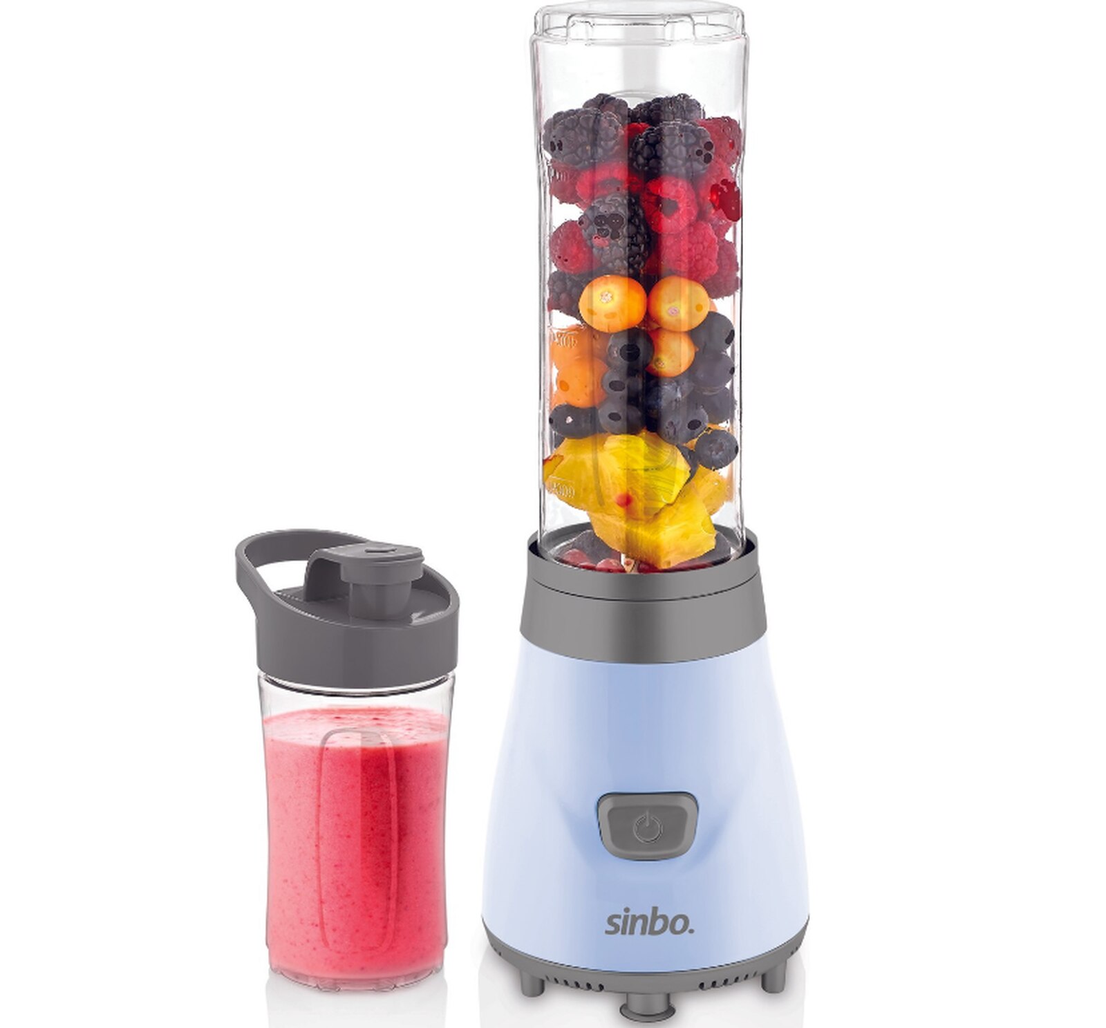 Personal Thermos Blender Smoothie Healthy Green Drink Portable Shaker Fruit Shredder Vegetable Juice Smoothie Machine Slimming: Blue
