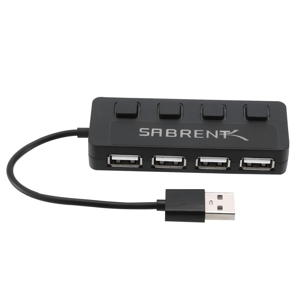 4 Poorten Usb Hub 2.0 High Speed 480Mbps Hub Usb Op Uit Schakelaar Usb Splitter Adapter Voor Pc Laptop computer Notebook