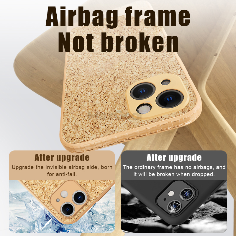 Funda de corcho de madera con letras para iPhone, 13, 12 Pro Max, Mini, 11 Pro Max, XR, X, XS Max, 7, 8 Plus, funda de silicona suave a prueba de golpes