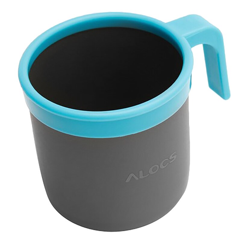 ALOCS tutto'aperto 405ML Tazza di Metallo Portatile di Campeggio Esterna Tazza di Caffè Stoviglie tutto'aperto Attrezzature Da Campeggio trekking
