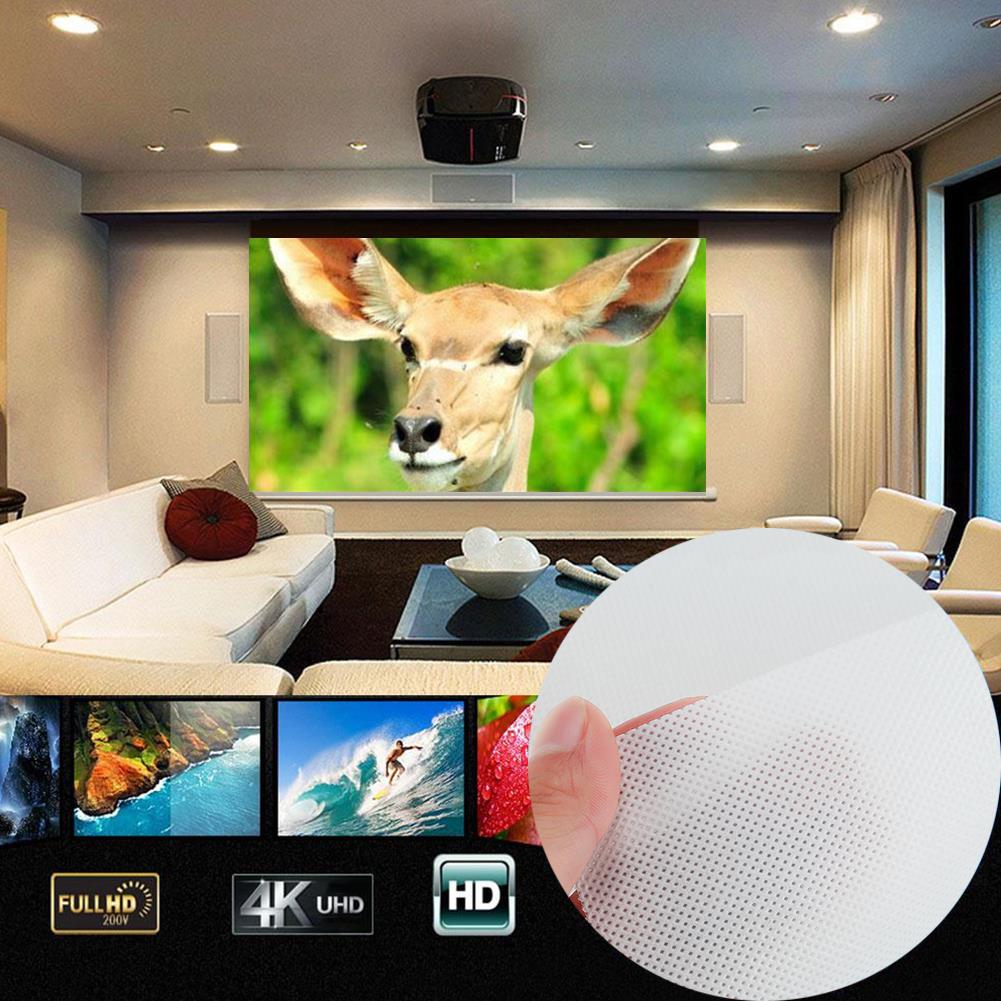 Projector Screen Compact Projection Screen 4:3 Party Weddings Projection Curtain Flexible