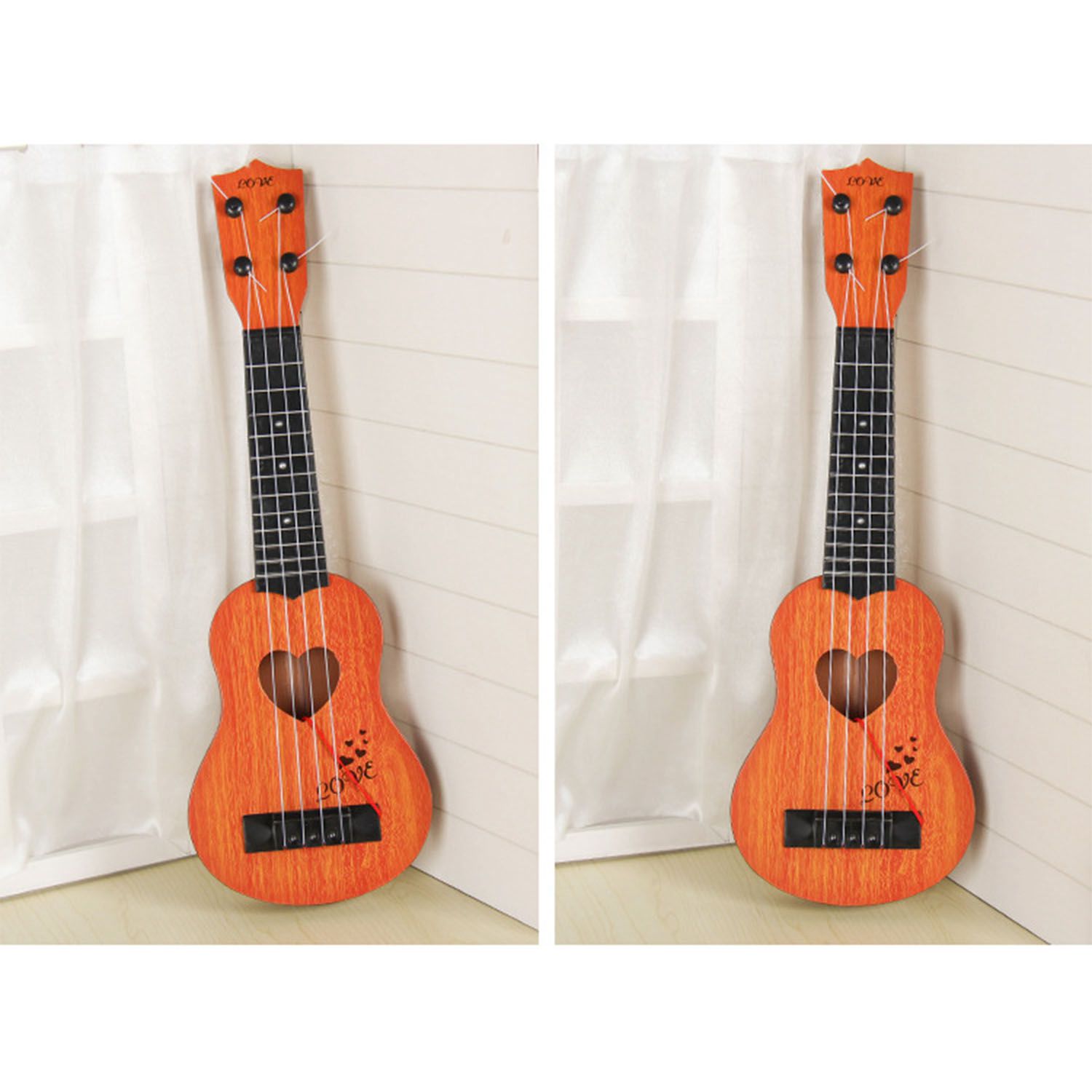 Musikinstrument mini ukulele børn guitar legetøj skole spille spil farve løb