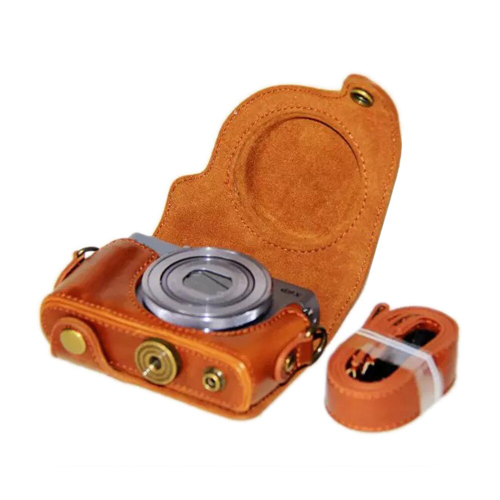 Skórzane etui na aparat Canon Powershot G9 X G9X G9 X Mark II G9X2 Pokrowiec na aparat z paskiem