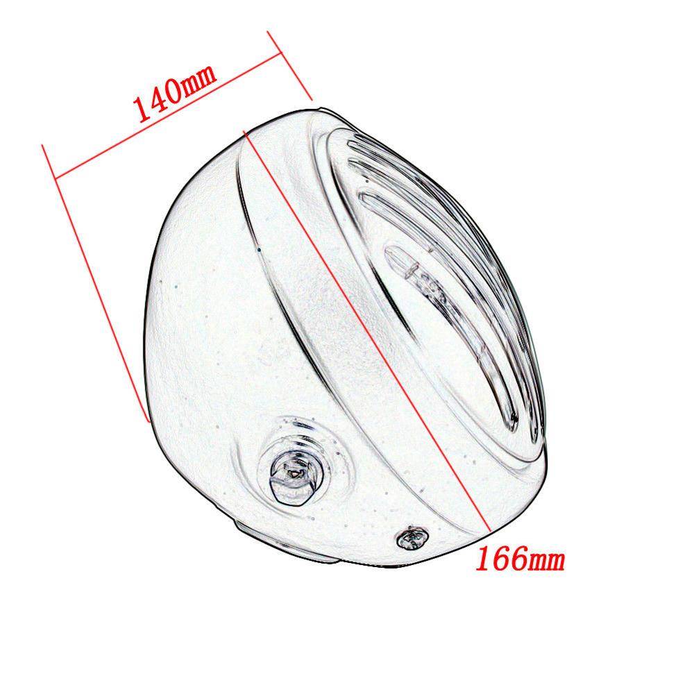 DC 12V motocykl grill reflektor z Bracktes motocykl retro reflektory silnik Moto skuter klasyczny przednie światła okrągła lampa