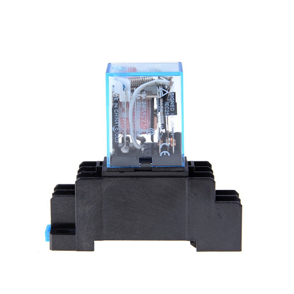 Ac 220V Coil Power Relay LY2NJ Dpdt 8 Pin PTF08A JQX-13F Met Socket Base Elektronische Micro Mini Elektromagnetische Module schakelaar