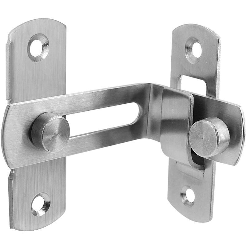 90 Degree Hasp Latches Stainless Steel Sliding Door Chain Locks Security Tools Hardware For Barn Sliding Door
