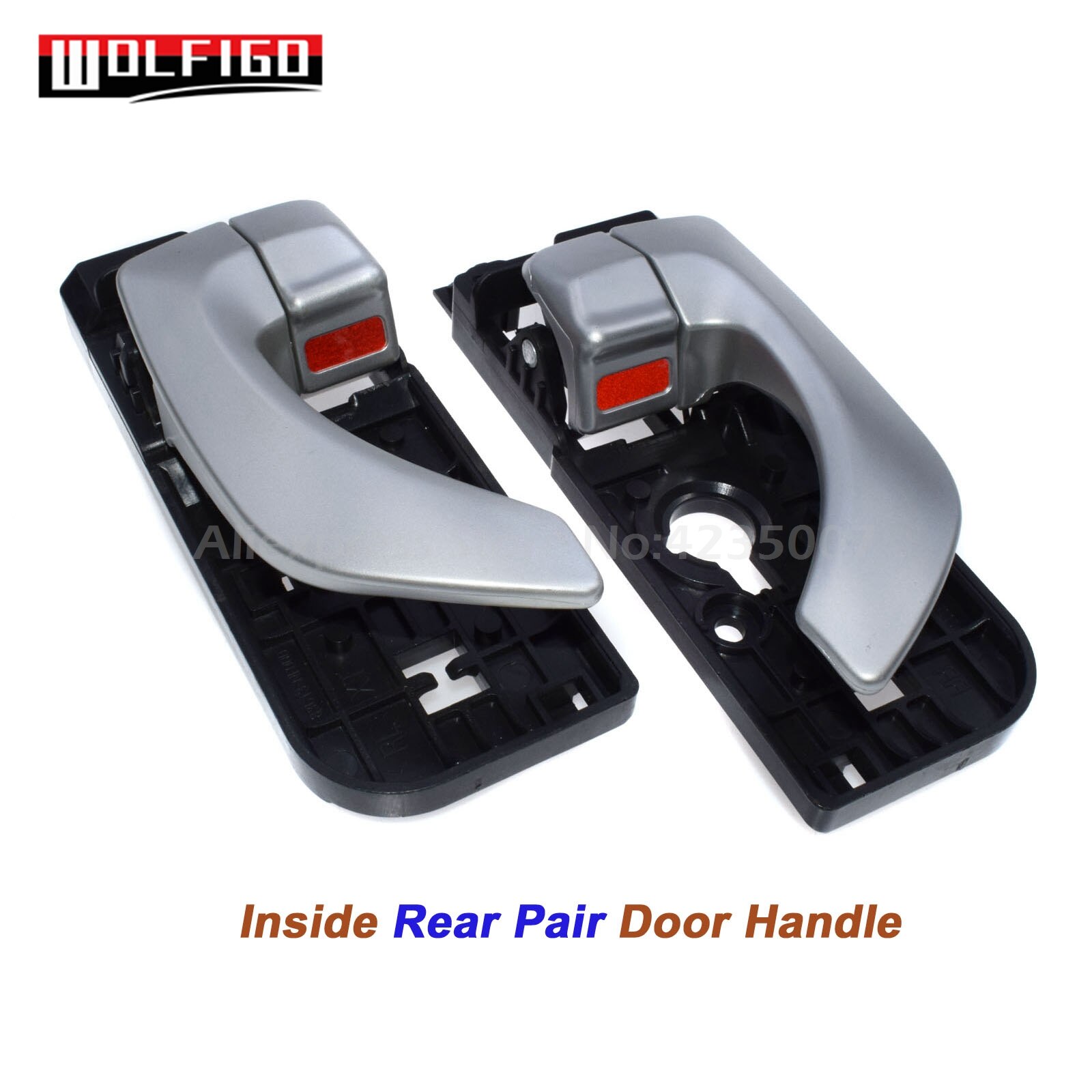 WOLFIGO Outside Inside Door Handles Front Rear Left Right For Hyundai Sonata 2005 83620-3K020,82610-3K020,826513K000: Inside Rear Pair
