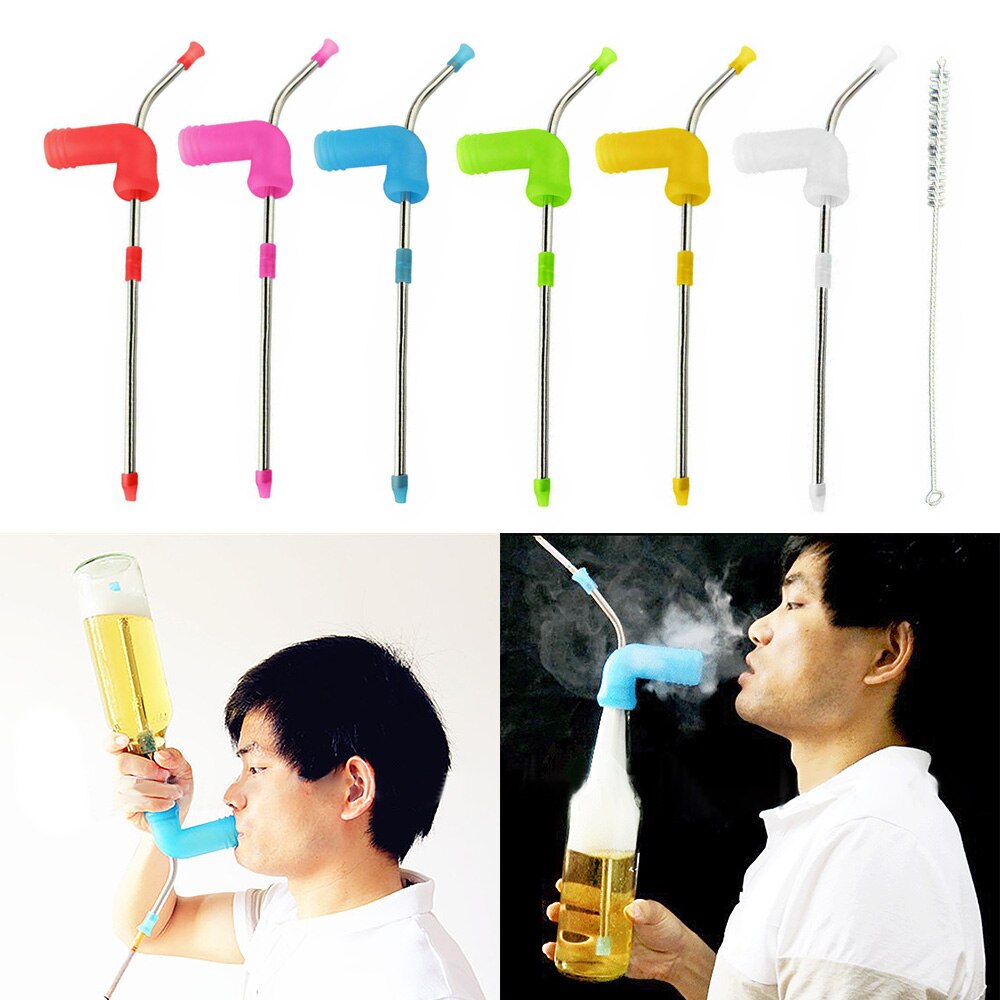 Funny Drinking Straws for Beer Can Accessories Beer Bottle Funnel Barware Home Club Party Drinks Straws Bachelor Party prop
