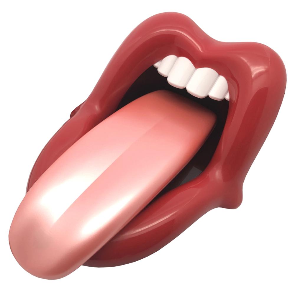 Lips Telephone Novelty Rose Red Mouth Lip Shaped Phone Landline Cute Desk Corded Phone for Home Hotel Office Decoration