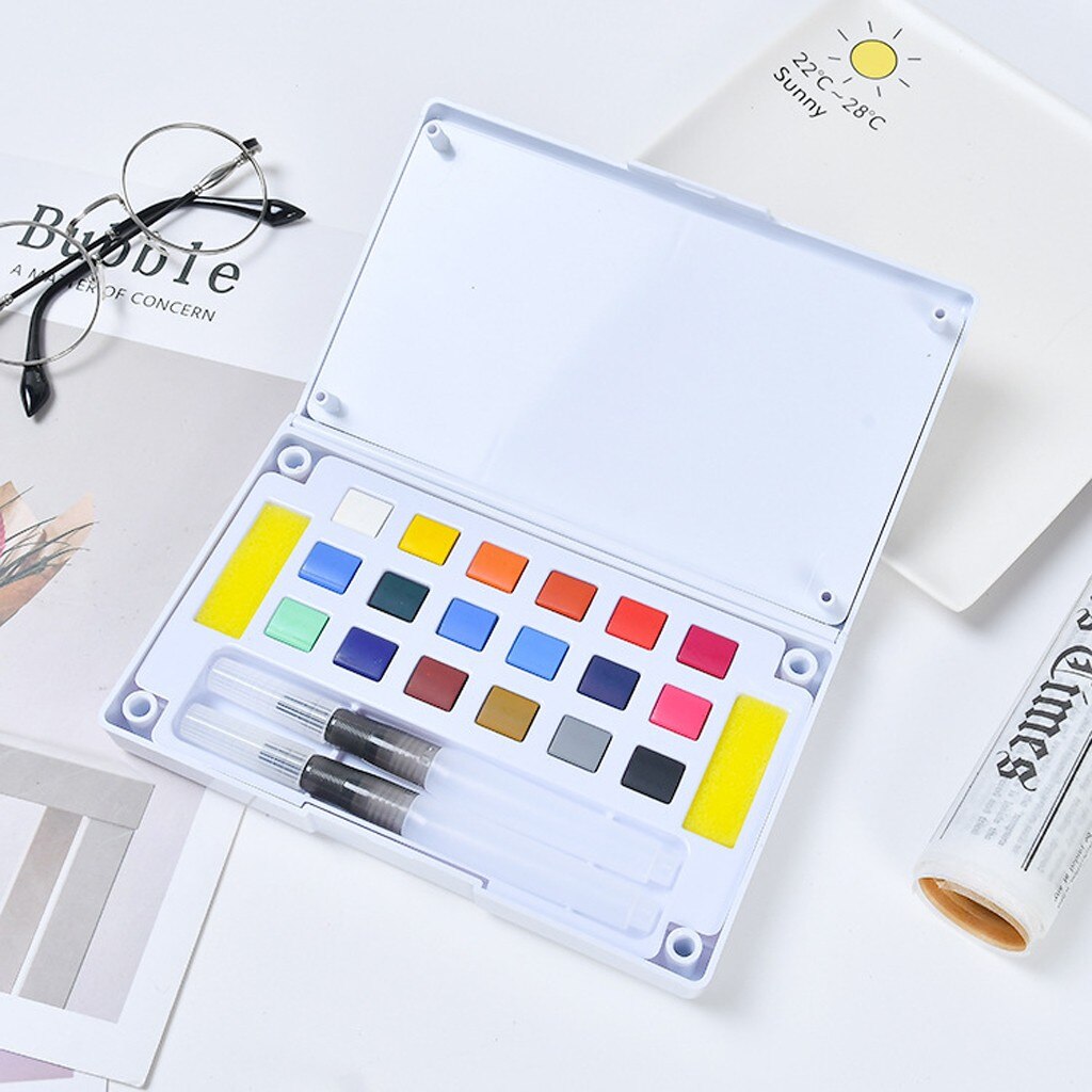 Solid Watercolor Paint Set Paints Watercolor Water Brush Paint Set Art Supplies Art Manufacturing Tools Art Class Supplies#g30