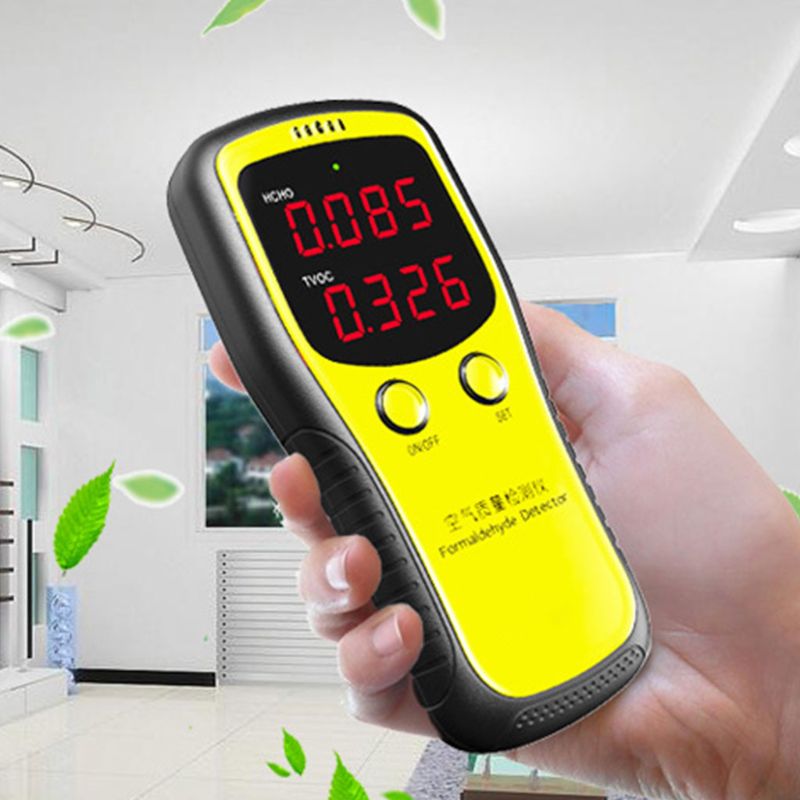 Draagbare LCD Digitale Dioxide Meter CO2 Monitor PM2.5 Luchtkwaliteit Formaldehyde Detector