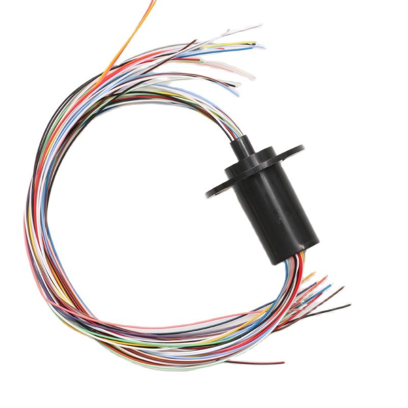 1PC 2/4/6/8/12/18/24/36 Channels Wires Capsule Slip Ring 1-2A Slipring 8.5/12.5/15.5/22mm Mini Rotary Conductiv Joint Connectors: Dia 22mm 24ch 2A