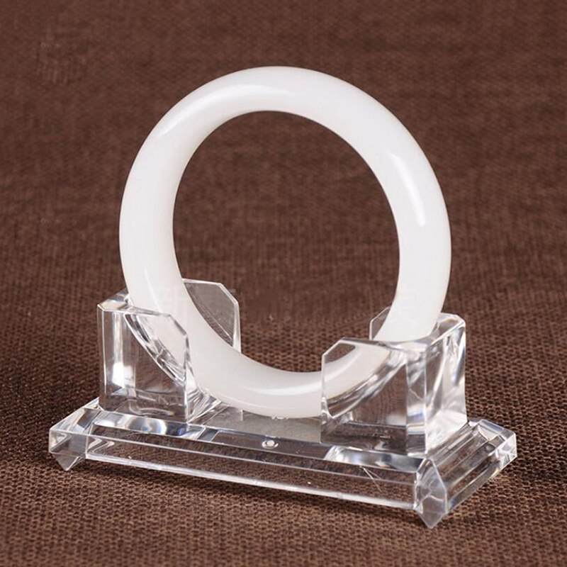 1Pcs Clear Jewelry Bracelet Display Holder Bangle Organizer Rack Acrylic Bracelet Display Collar Stand Holder