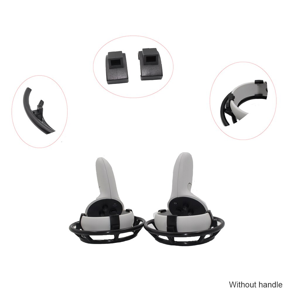 1 par reservdelar flerskyddsskydd skyddsskydd lättviktskontrollram antichock för oculus quest 2