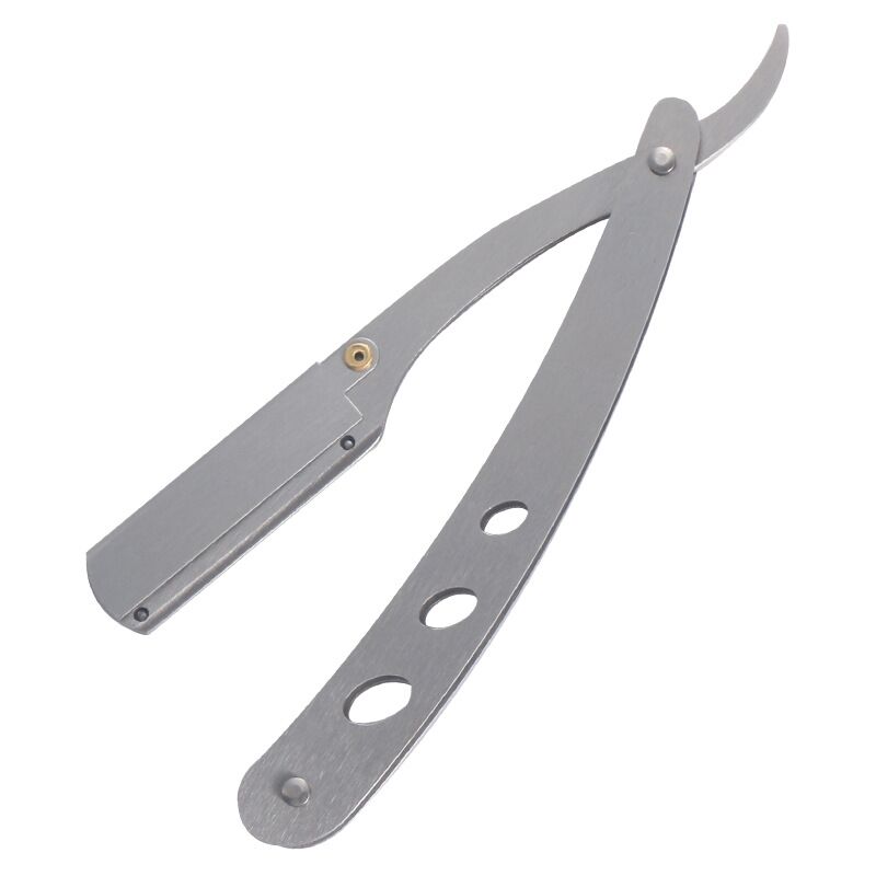 Old style shaver, manual men's shaver, washable stainless steel hairdressing and shaving razor: Red