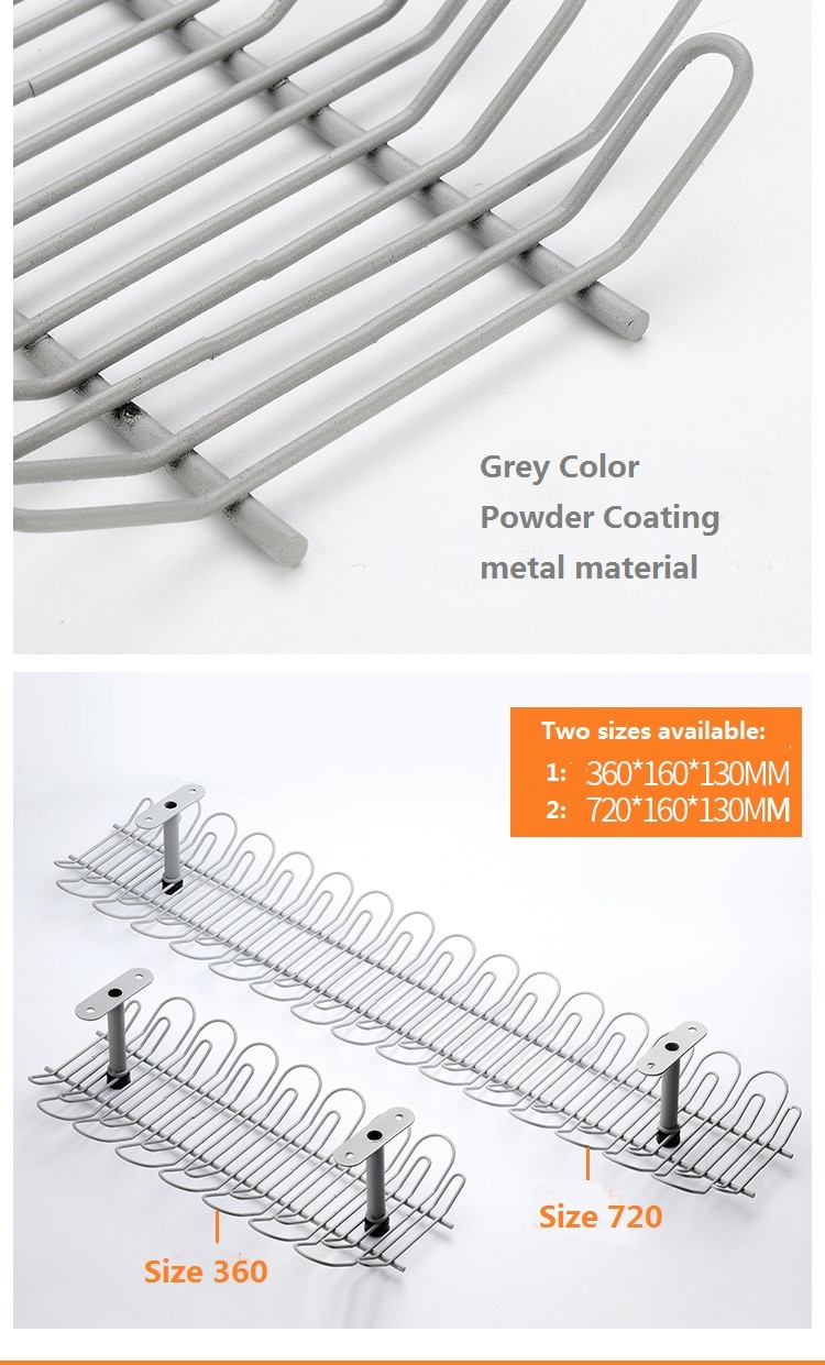 Cable Management Tray Wire Basket Cord Storage Organizer Under Desk for home office studio
