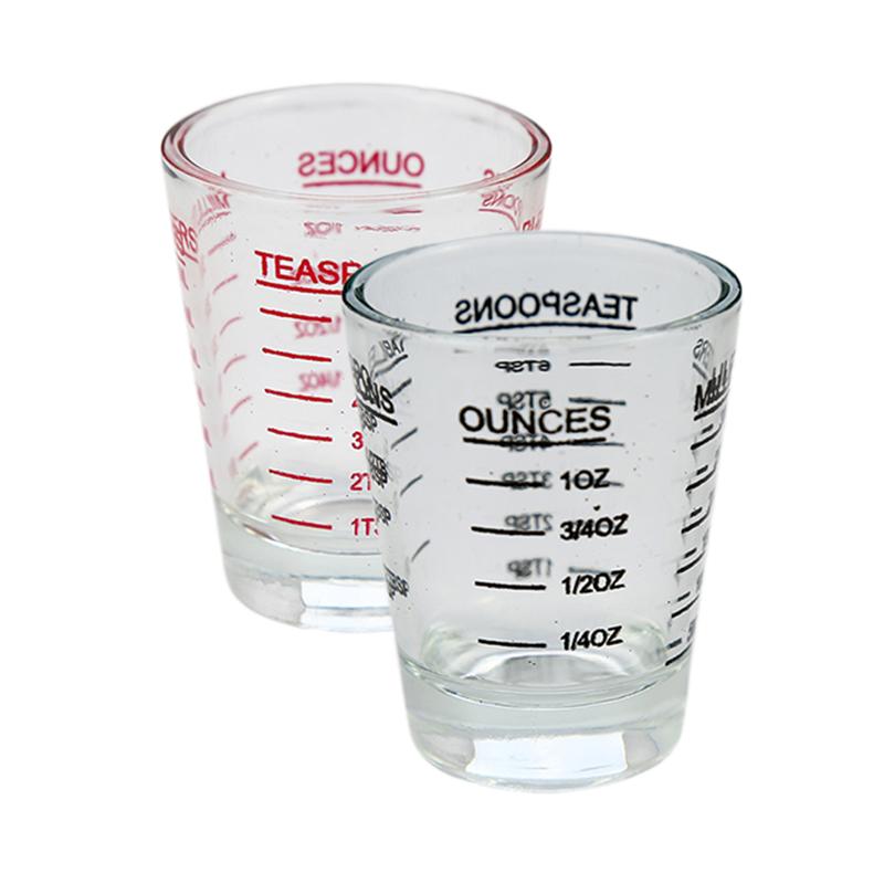 30 ml, taza de cristal taza de medición Espresso vaso de medida líquida vaso de onza con báscula utensilios de medida de cocina suministros