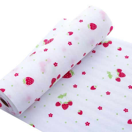 Küche Tisch Schublade Regal Liner Kontaktieren Papier Wasserdichte matt Pad Keine Rutschte: Erdbeere / 500x30 cm