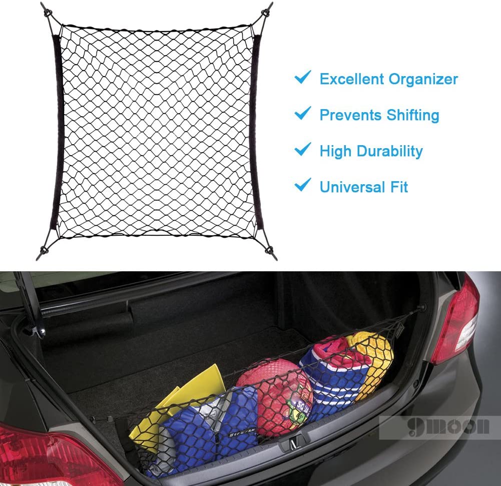 Car Trunk Mesh Net Cargo Organizer for Skoda Octavia Yeti Roomster Fabia Rapid Superb KODIAQ Citigo KAMIQ KAROQ SCALA VISION X: F type 70x70CM