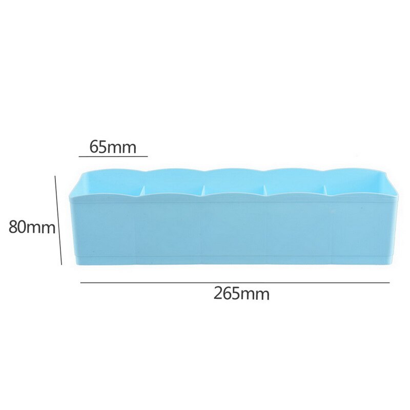 1pc Storage Box 5-grids Multi-function Plastic Drawer Organizer Underwear Closet Bin Clothes Storage Organizer 26.5cmx8cmx6.5cm