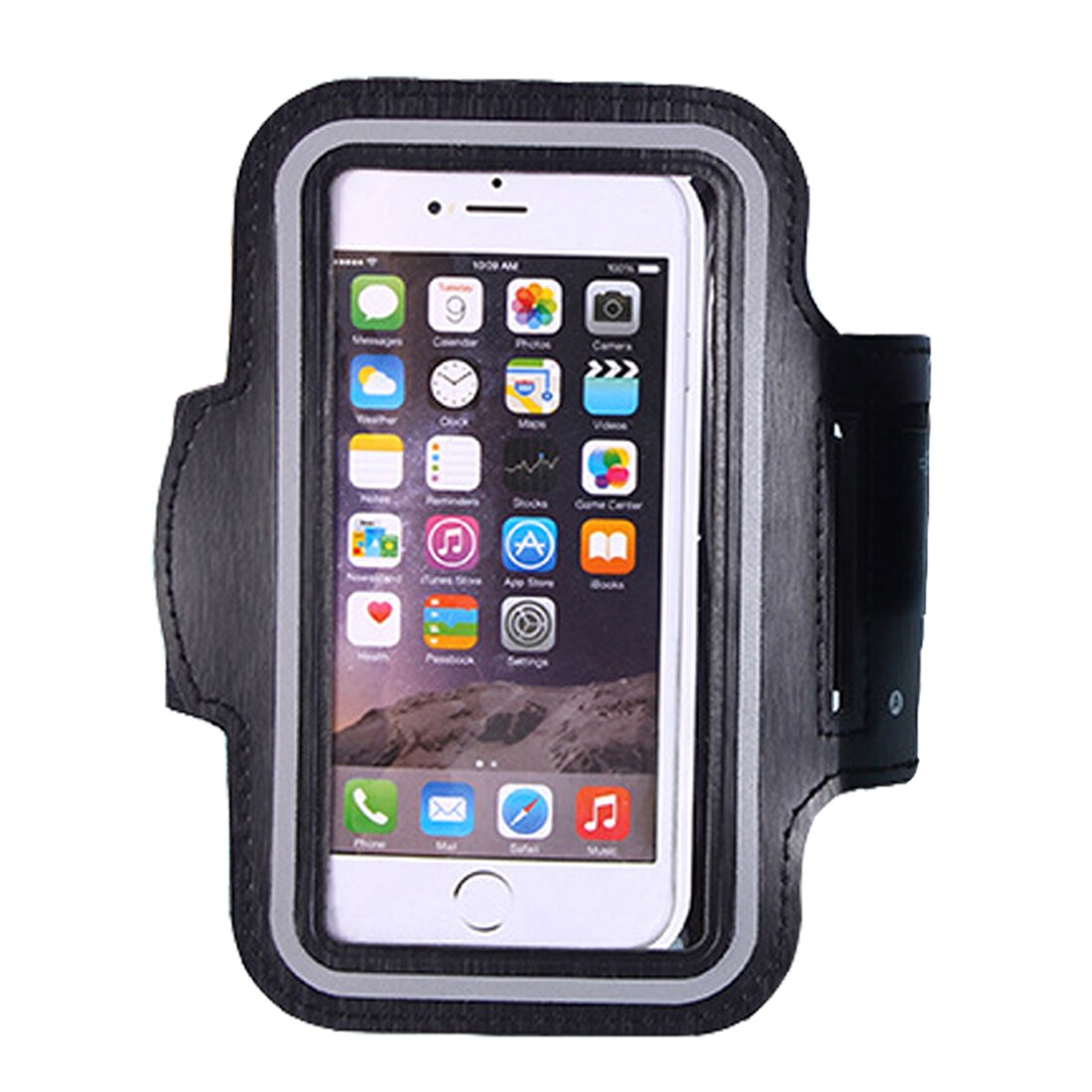 Impermeabile Universale Brassard Corsa e Jogging Palestra Cassa del Bracciale di Sport Del Telefono Mobile della Fascia di Braccio Del Sacchetto Del Supporto per il iPhone 6 7 8 Smartphone: 4.7 inch black