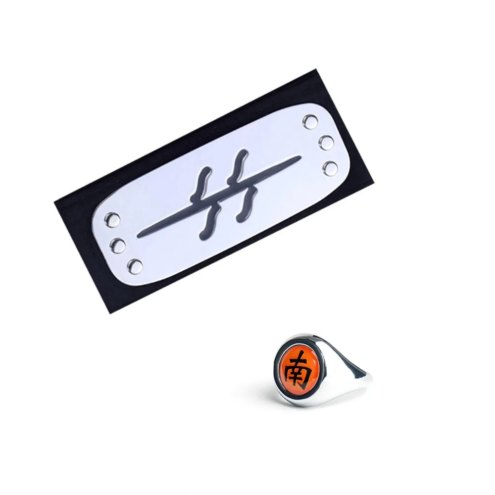 Naruto Akatsuki Rings Headbands Anime Figure Itachi Cosplay Ring Accessories Props Jewerly Christmas Party: Blue