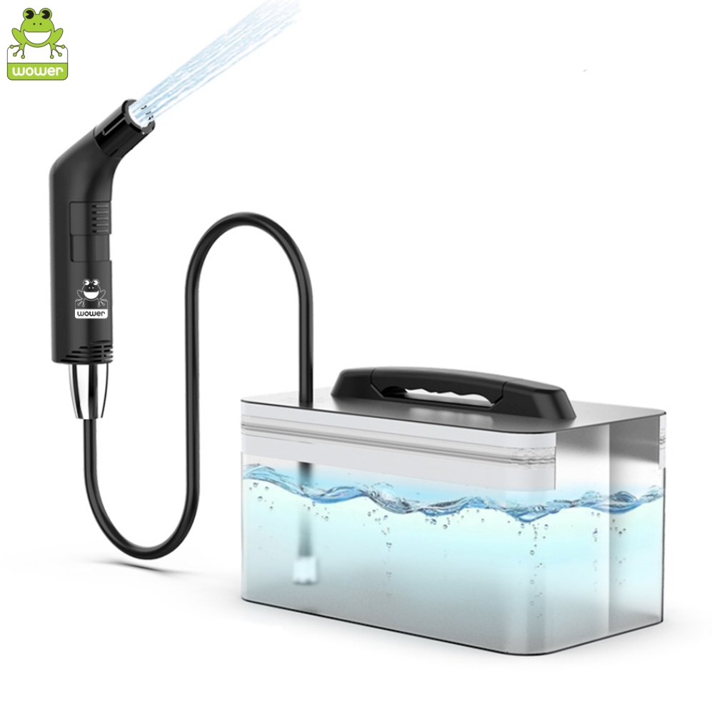 Wower 2.3L Portable Bidet for Men/Women Electric Shattaf Travel Bidet Shower Sprayer with 2 Pressure Modes for Personal Hygiene
