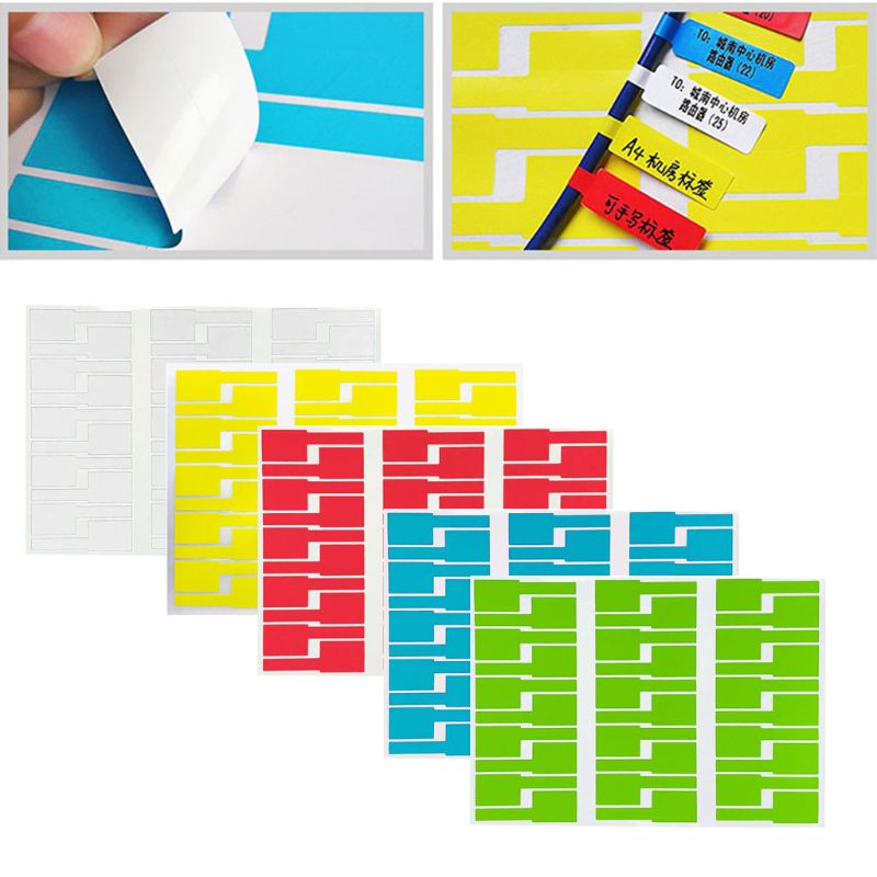 30Pc Kabel Etiketten Sticker Waterdichte Identificatie Tags Werken Met Printer