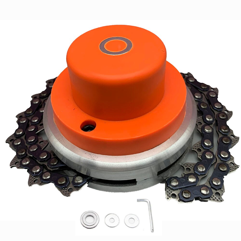 Trimmer head coil chain brush cutter garden grass trimmer head chain mower: Gasket 1