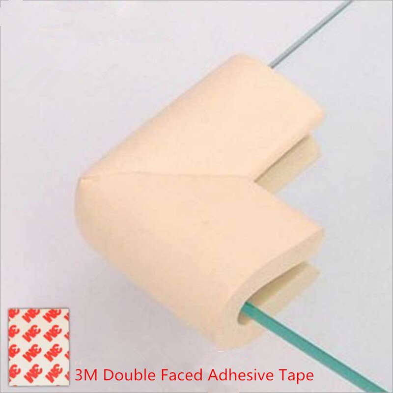 4 stk/partij U-vorm Corner Protector Baby Veiligheid Zachte Edge Guards Zuigeling Glazen Tafel Edge & Corner Guards Met 3M Sticker